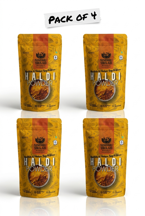 Sindhu Swaad Haldi Powder – Pure Turmeric Pack of 4