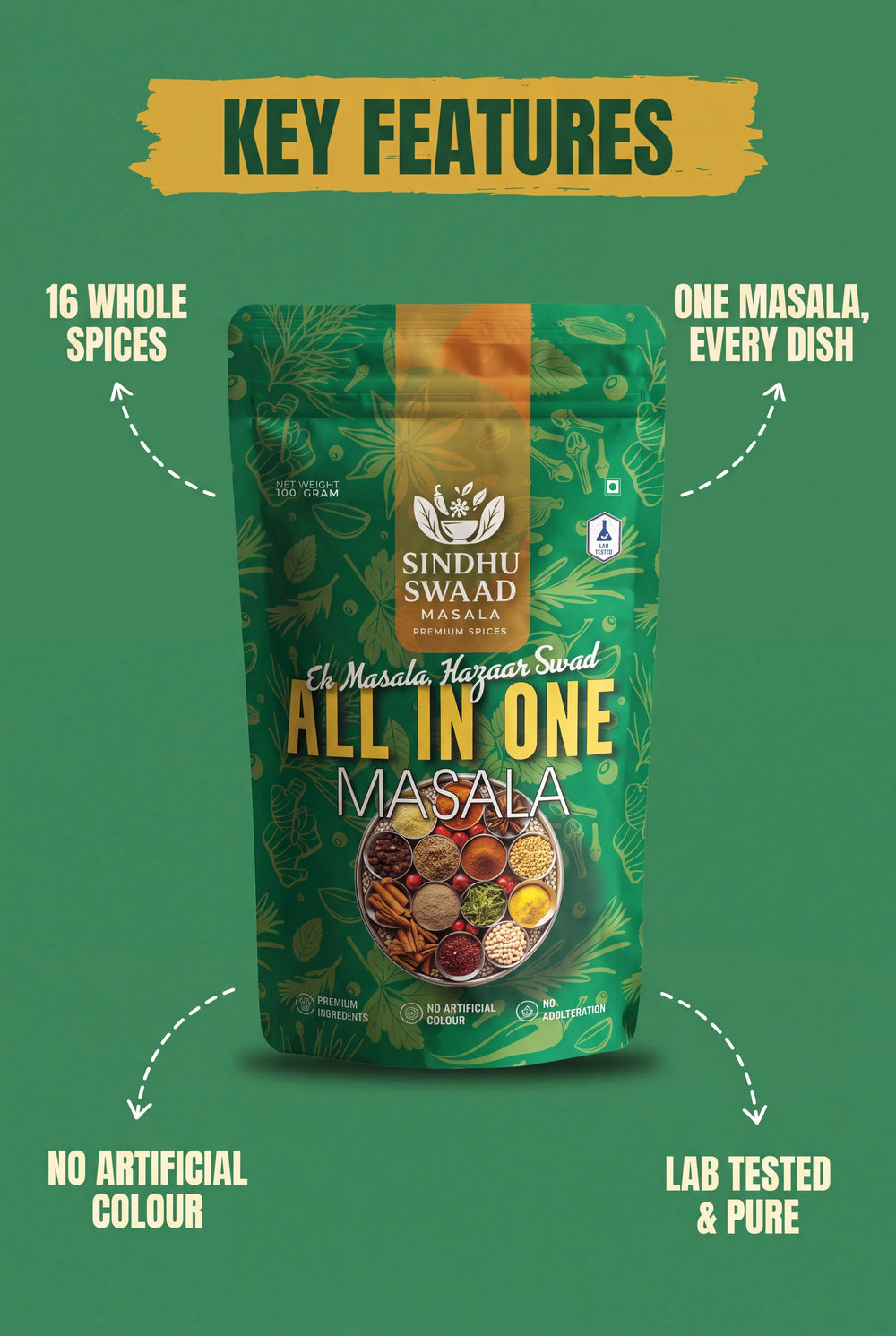 Sindhu Swaad All-in-One Masala – Pack of 4 – image 3