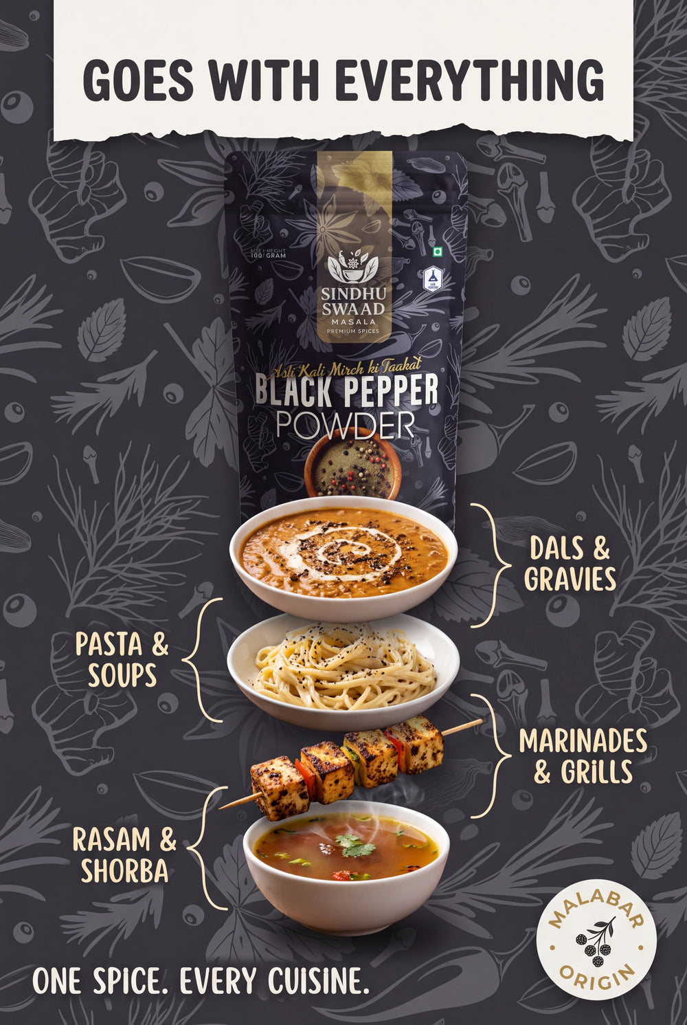 Sindhu Swaad Black Pepper Powder – image 6