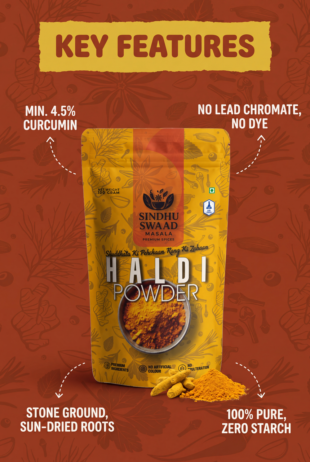 Sindhu Swaad Pure Haldi Powder – image 2